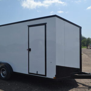 2023 Impact Tremor 7x16 Cargo Trailer – Secure Cargo Package, Ramp Door, Black Trim