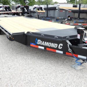 2025 Diamond C DEC208 102″x 26′ 18k Deck-Over Trailer With MAX Ramps Stock #301164 – Spencer Trailers