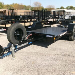 2025 Diamond C DSA107 77″x 12′ 7k Single Axle Tilt Trailer Stock #293324 – Spencer Trailers