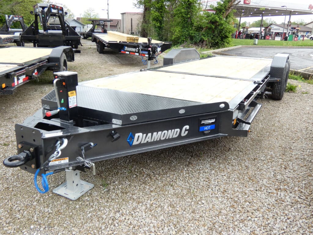 2025 Diamond C HDT208 80″x 22′ 18k Pintle Ring Hitch Split-Deck Tilt Equipment Trailer Stock #299091 Tilt Trailer – Spencer Trailers