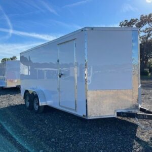 2026 Quality Cargo 7x16 Enclosed Cargo Trailer – 7K GVWR, Spring Assisted Ramp